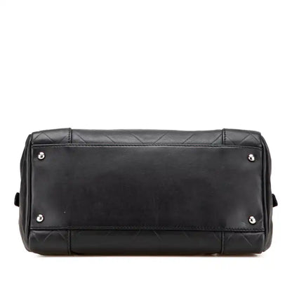 Chanel CC Chevron Quilted Lambskin Boston