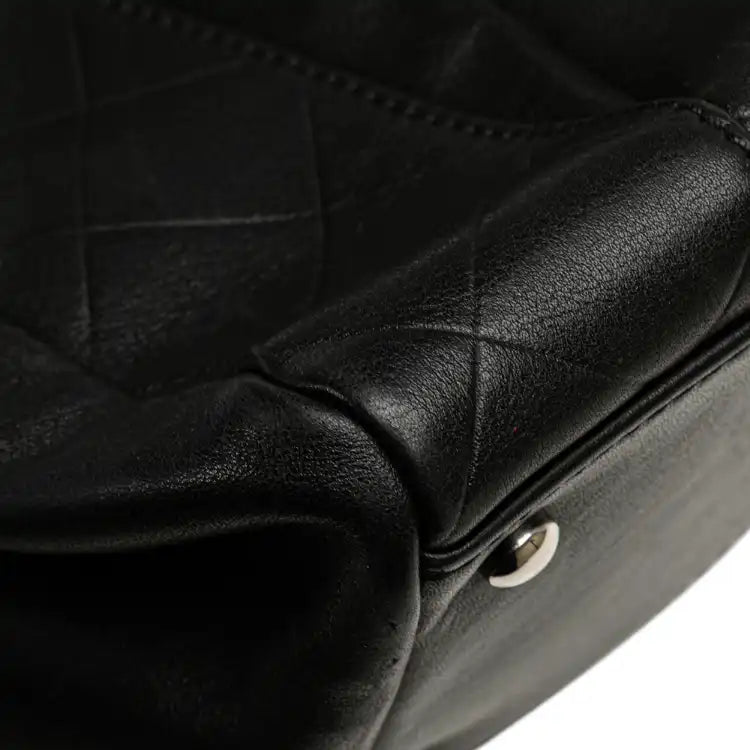 Chanel CC Chevron Quilted Lambskin Boston