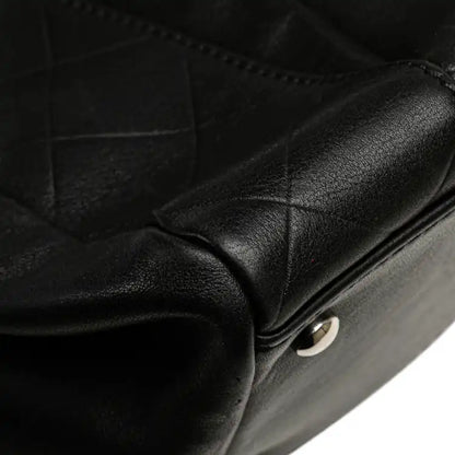 Chanel CC Chevron Quilted Lambskin Boston