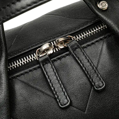 Chanel CC Chevron Quilted Lambskin Boston