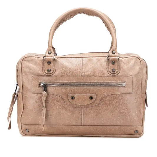 Balenciaga Mini Lambskin Motocross Classic Folder Business Bag