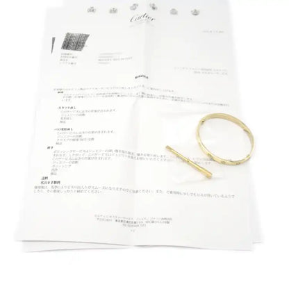 Cartier 18K Yellow Gold Classic Love Bracelet