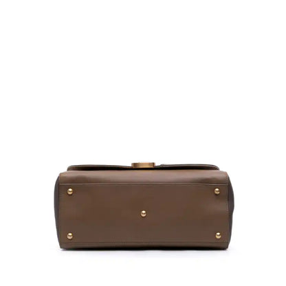Fendi Calfskin Colorblock Anna Satchel