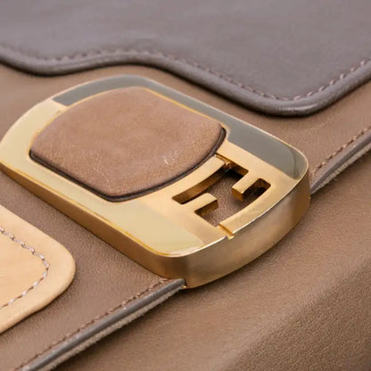 Fendi Calfskin Colorblock Anna Satchel