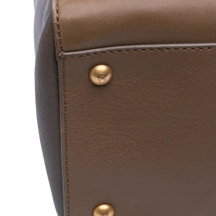 Fendi Calfskin Colorblock Anna Satchel