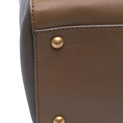 Fendi Calfskin Colorblock Anna Satchel