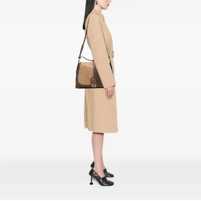 Fendi Calfskin Colorblock Anna Satchel