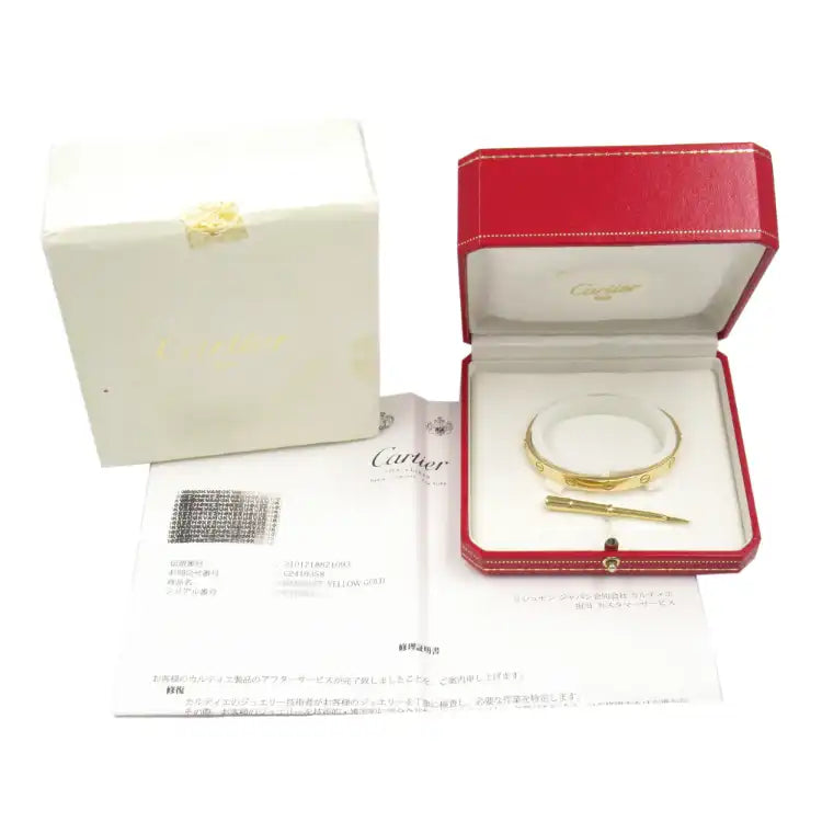 Cartier 18K Yellow Gold Classic Love Bracelet