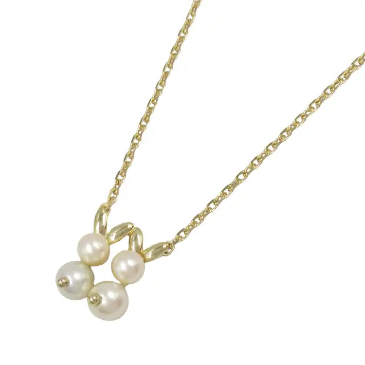 van cleef and arpels 18K Yellow Gold and Akoya Pearls Necklace
