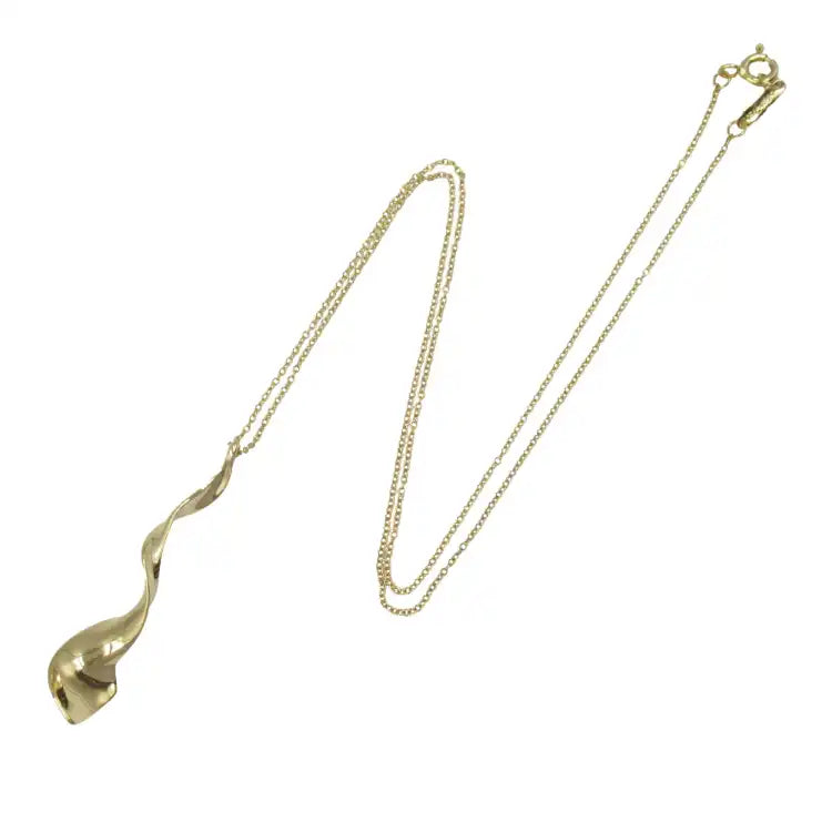 Tiffany 18K Yellow Gold Frank Gehry Orchid Drop Necklace