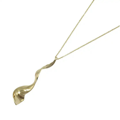 Tiffany 18K Yellow Gold Frank Gehry Orchid Drop Necklace