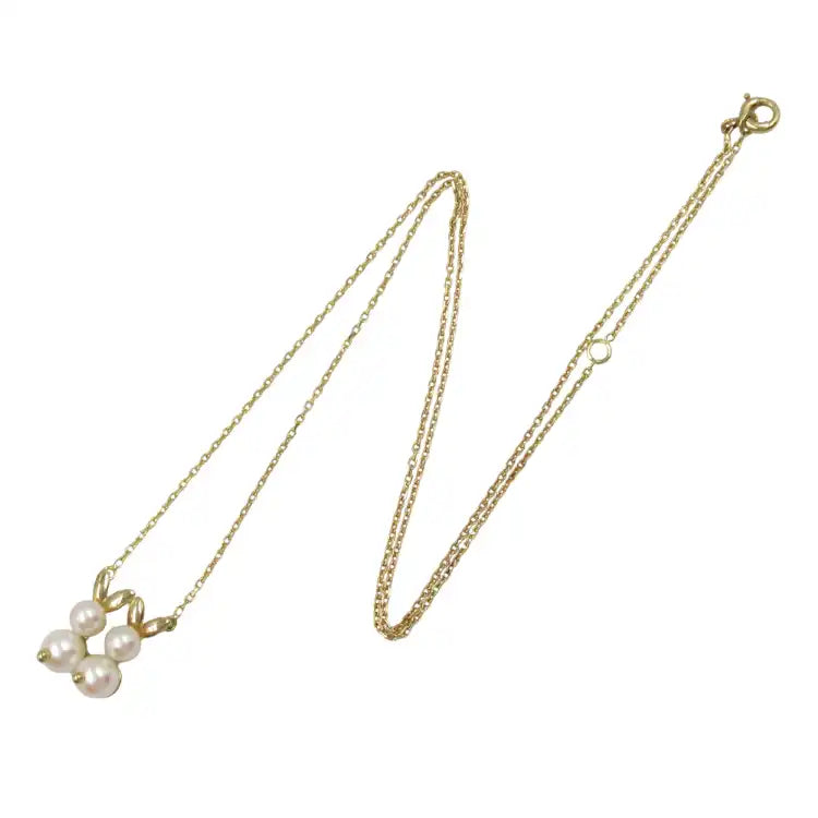 van cleef and arpels 18K Yellow Gold and Akoya Pearls Necklace