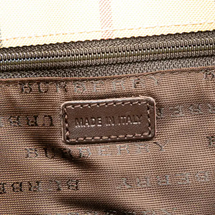 Burberry House Check Coated Canvas Bucket Bag