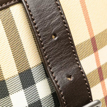 Burberry House Check Coated Canvas Bucket Bag