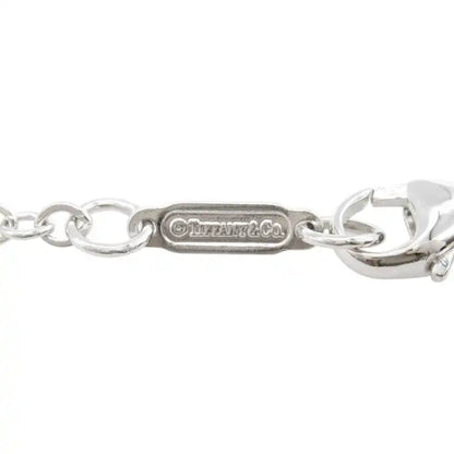 Tiffany 18K White Gold Sentimental Heart Pendant Necklace