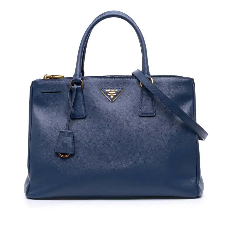 Prada Medium Saffiano Lux Galleria Double Zip Tote