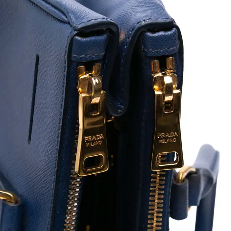 Prada Medium Saffiano Lux Galleria Double Zip Tote