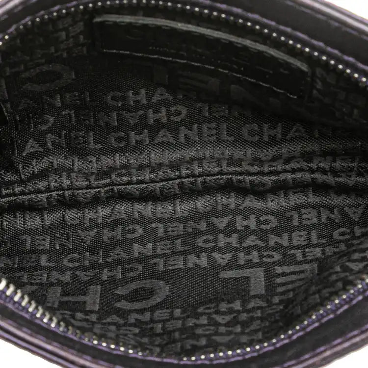 Chanel Embossed Lambskin Camellia Chain Pochette