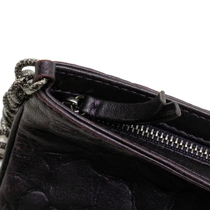 Chanel Embossed Lambskin Camellia Chain Pochette