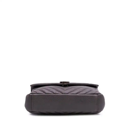 Saint Laurent Medium Quilted Chevron Sheepskin College Satchel