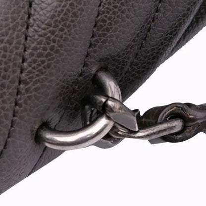Saint Laurent Medium Quilted Chevron Sheepskin College Satchel