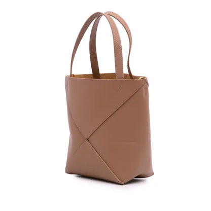 LOEWE Mini Shiny Calfskin Puzzle Fold Tote
