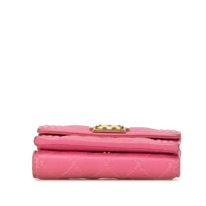 Chanel Lambskin Boy Flap Compact Wallet