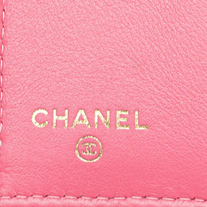 Chanel Lambskin Boy Flap Compact Wallet