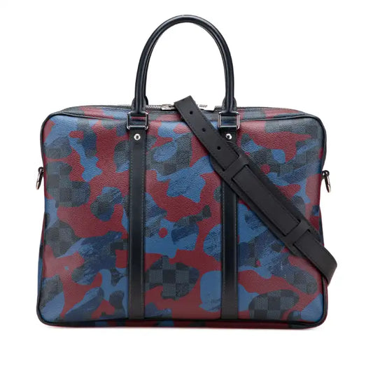 Louis Vuitton Damier Cobalt Camouflage Porte-Documents Voyage PM