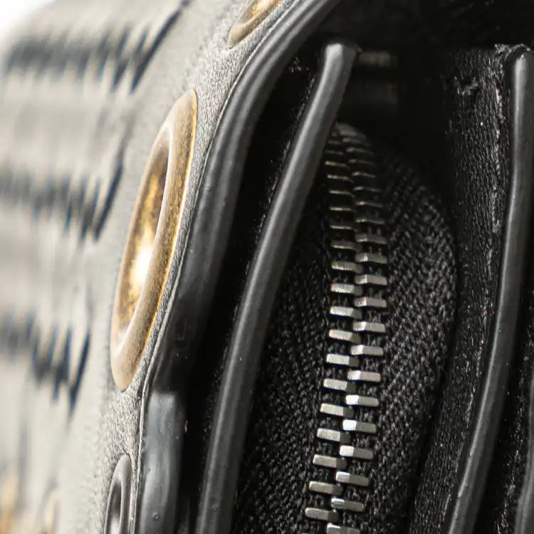 Bottega Veneta Nappa Intrecciato Grommet Scalloped Edge Long Wallet
