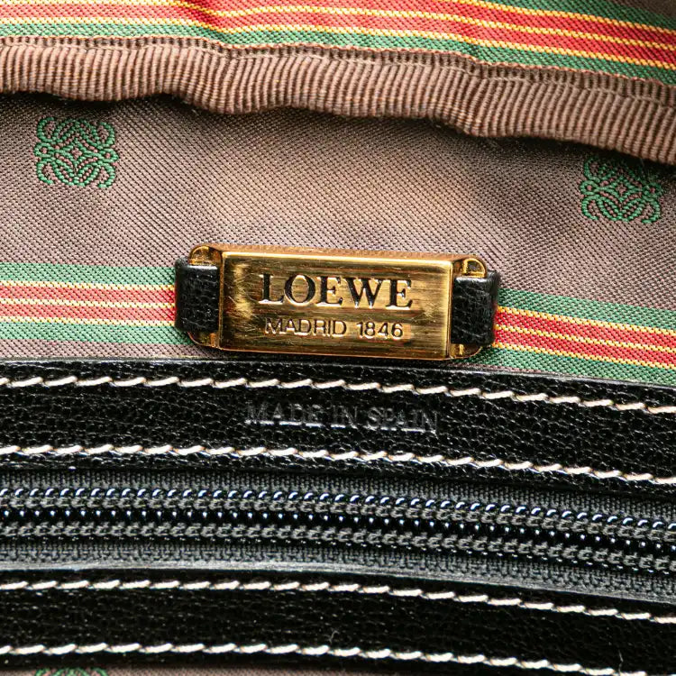 LOEWE Leather Velazquez Twist Duffle Bag