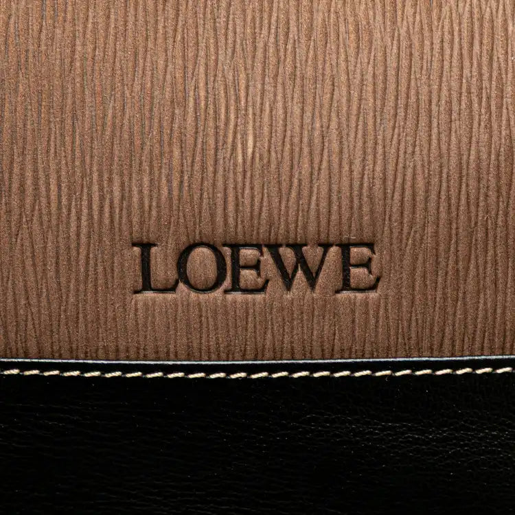 LOEWE Leather Velazquez Twist Duffle Bag