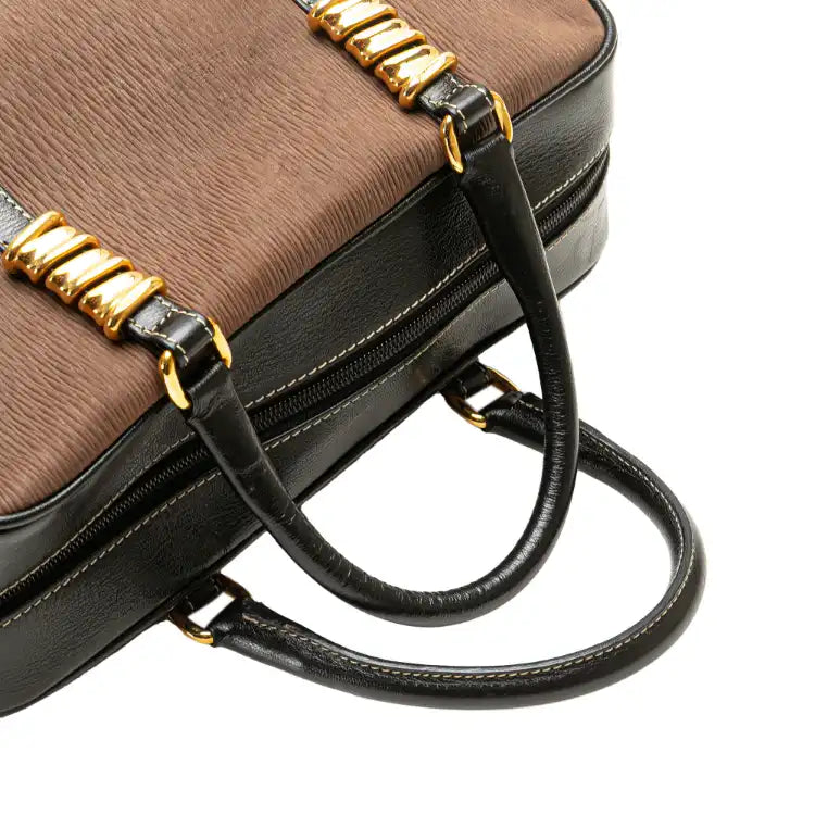 LOEWE Leather Velazquez Twist Duffle Bag