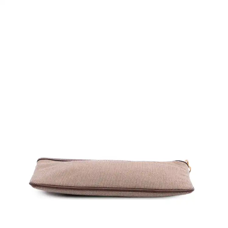 Prada Canvas Canapa Logo Pouch