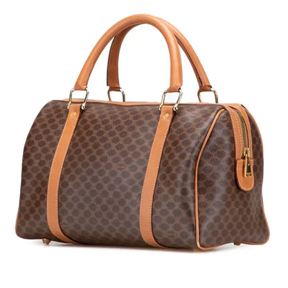 Celine Macadam Coated Canvas Boston Bag