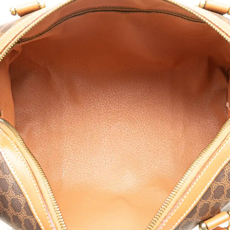 Celine Macadam Coated Canvas Boston Bag