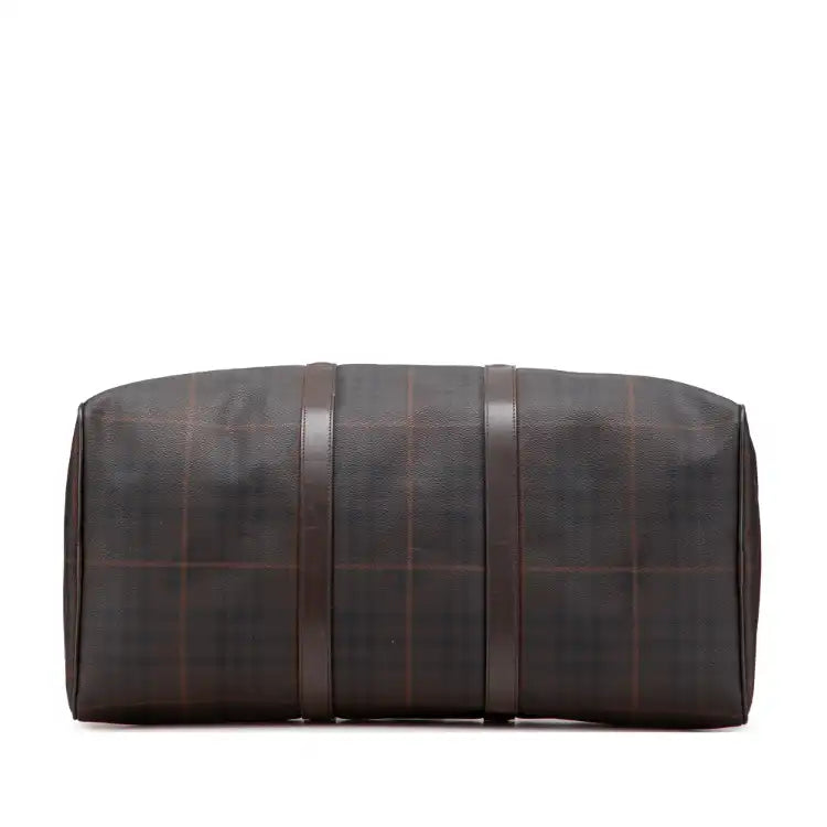 Burberry Tonal Check Coated Canvas Travel Bag