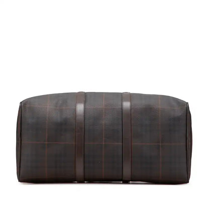 Burberry Tonal Check Coated Canvas Travel Bag