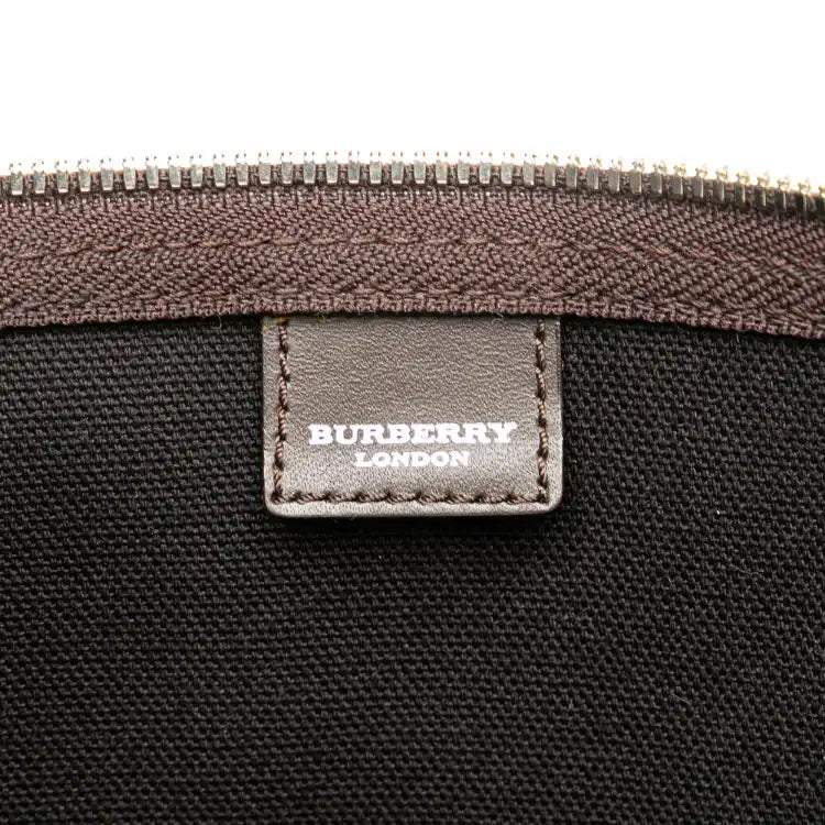 Burberry Tonal Check Coated Canvas Travel Bag