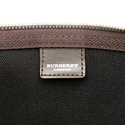 Burberry Tonal Check Coated Canvas Travel Bag