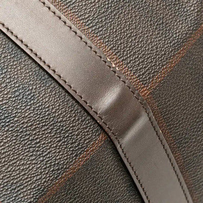 Burberry Tonal Check Coated Canvas Travel Bag
