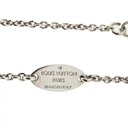 Louis Vuitton Silver Plated Essential V Supple Bracelet