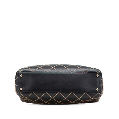 Chanel Medium CC Calfskin Wild Stitch Tote