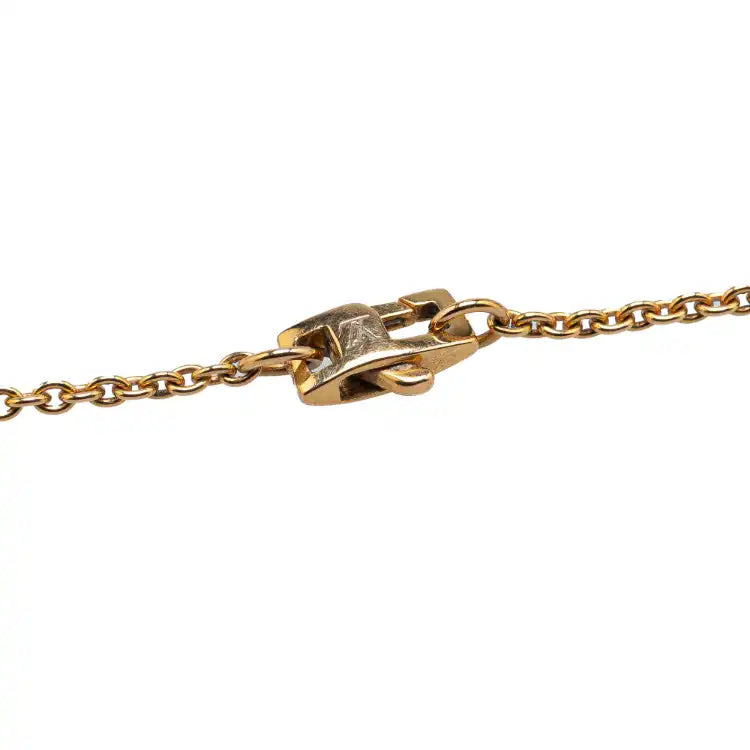 Louis Vuitton 18K Yellow Gold and Mother of Pearl Monogram Color Blossom Sun Necklace
