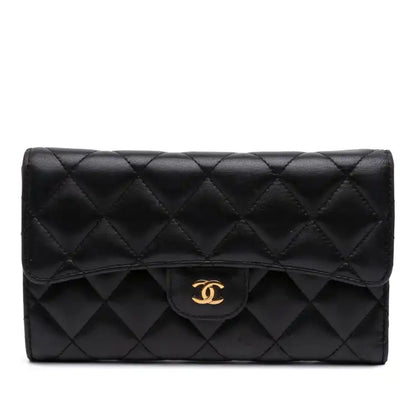 Chanel Large CC Quilted Lambskin Flap Wallet