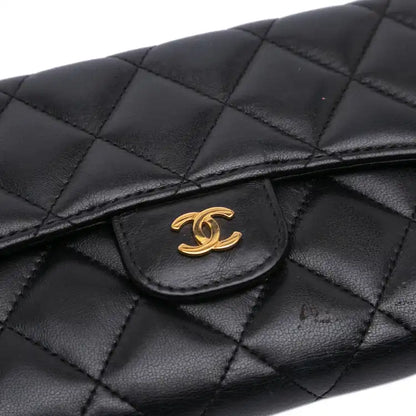 Chanel Large CC Quilted Lambskin Flap Wallet