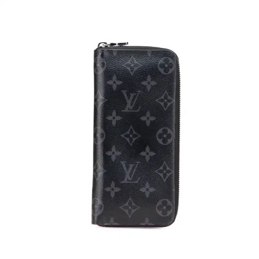Louis Vuitton Monogram Eclipse Vertical Zippy Wallet