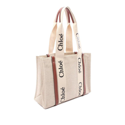 Chloé Medium Canvas Woody Tote