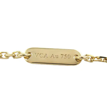 van cleef and arpels 18K Yellow Gold and Onyx Vintage Alhambra Pendant Necklace