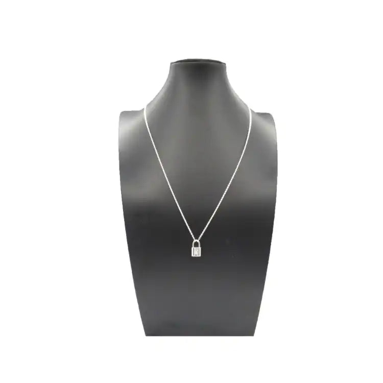 Louis Vuitton Sterling Silver Lockit Pendant Necklace